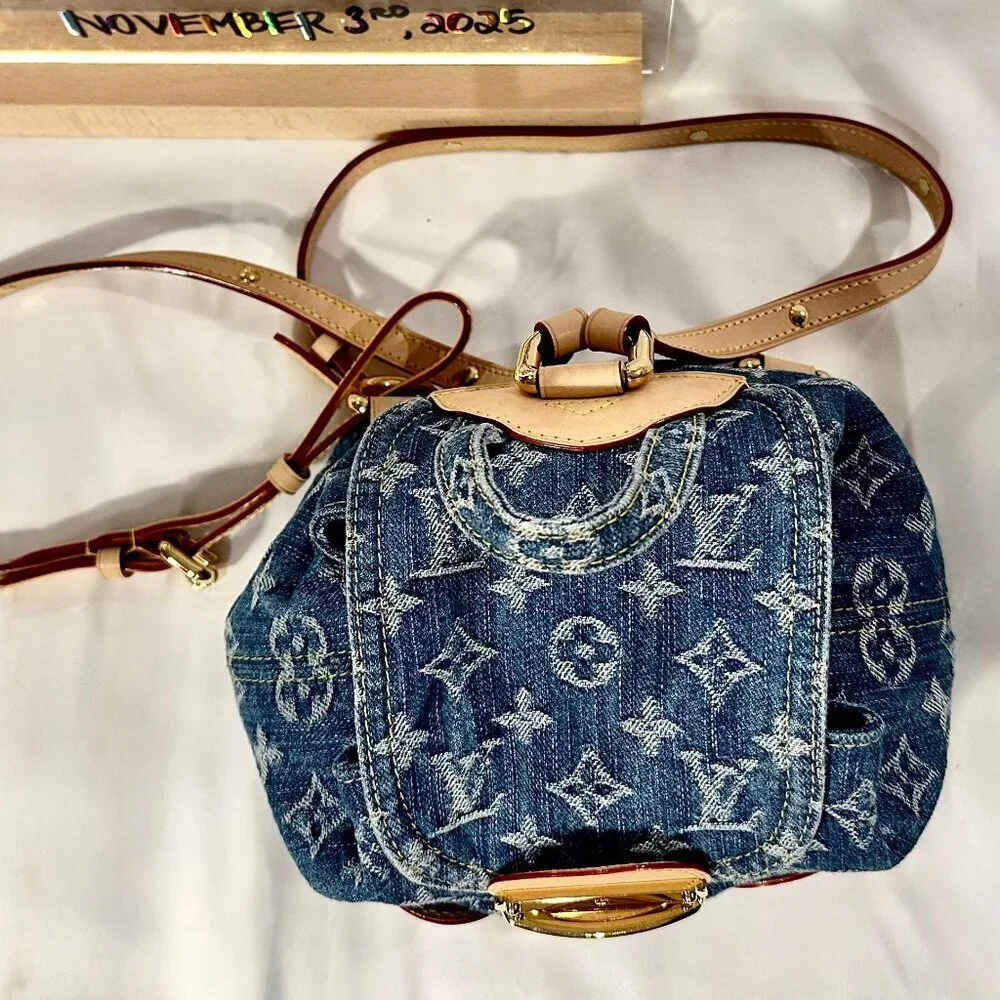 Louis Vuitton Venice Backpack - Monogram Denim Blue (NWT + Dust bag) - Picture 6 of 15